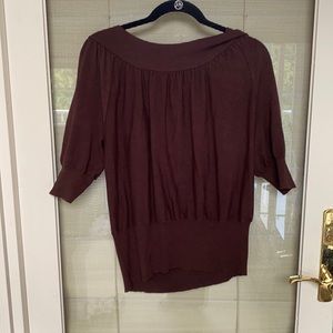 Joseph A. Size Large Brown Top